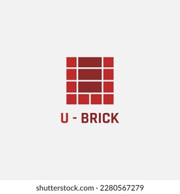 Logo of several bricks that resemble a letter.