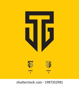 Logo SG letter design simple