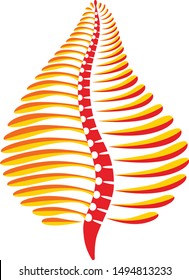 
Logo in the shape of a flower. Spine logo