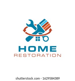 Logo Shape Home Restoration Stock Vector (Royalty Free) 1629584389 ...