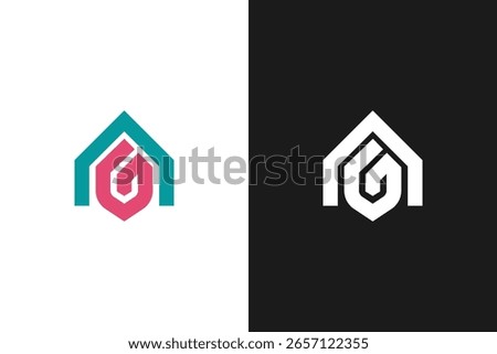 The logo is in the shape of the letter G with a house symbol and a shield