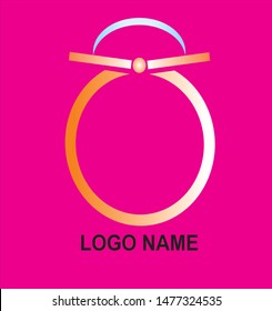 The logo shape ring gold color 