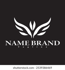 The logo is in the shape of spreading wings. This wing looks elegant and gives a strong impression. there is a symbol resembling a flower bud which gives the impression of growth, beauty and new life.