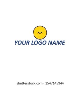 
a logo shaped like a funny pizza