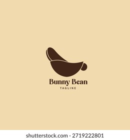 El logo, en forma de taza de café medio vacía con orejas largas y una cola Pequeña como asa, da una impresión única y linda. Este logotipo es adecuado para una marca de café alegre, amigable y memorable con un toque imaginativo y divertido.