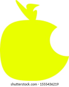 a logo shaped like an orange fruit in yellow