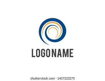Logo Shapes, Round circle shape logo, Wave logo