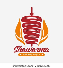 Shawarma de logotipos para restaurantes y mercados