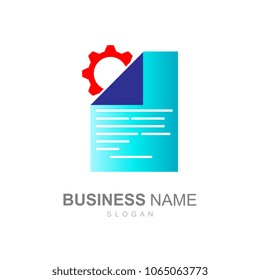 logo sheet file on the machine repair company, logo ready to use