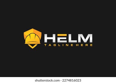 logo shield construction helmet design