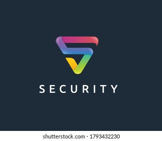 Logo shield in the form of the letter S