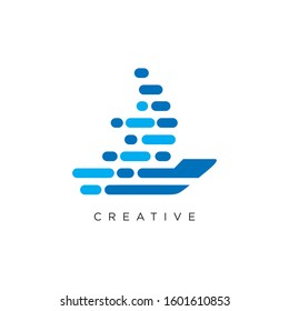 logo ship techno design symbol design
