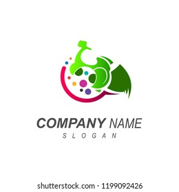 logo shipping service using a motorcycle, delivery express logo + delivery icon, scooter icon