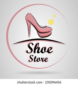 Logo shoes in vector format