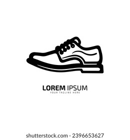 A logo of shoes vector icon design silhouette school boot concept