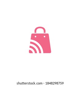 logo shopping icon templet vector