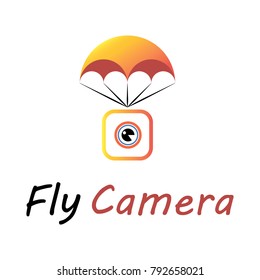The logo shows an abstract image of a drone with a camera.