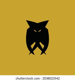 Das Logo zeigt eine Fledermaus oder einen Vampir, der seine Flügel bedeckt. Ideal für Sportvereine, Gaming und mehr