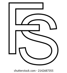 Logo Sign, Fs Sf Icon Nft, Fs Interlaced Letters F S