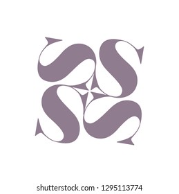 Logo sign with initial letter