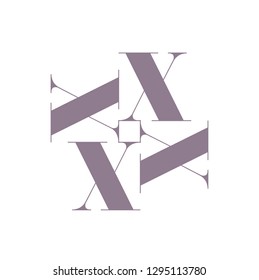 Logo sign with initial letter