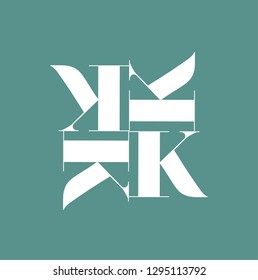 Logo sign with initial letter