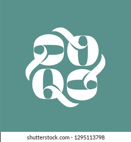Logo sign with initial letter
