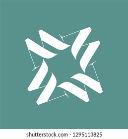 Logo sign with initial letter