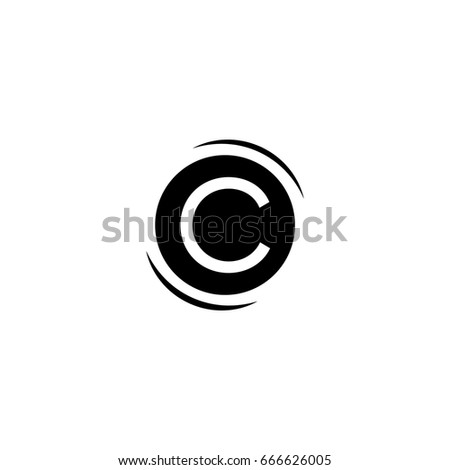 Logo Sign Letter C Circle Icon Stock Vector Royalty Free 666626005