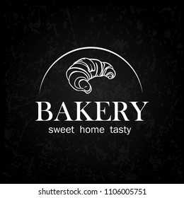 Logo signboard design for a  bakery store with pastries, sweets, bread. Design Element, Baking Shop, Delicious and fresh pastries