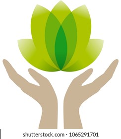 Logo, Signet or Flat Icon for Spa, Wellness and Massage
