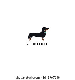 Logo with a silhouette of a dog