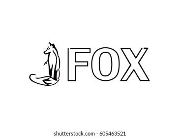 logo silhouette of a Fox