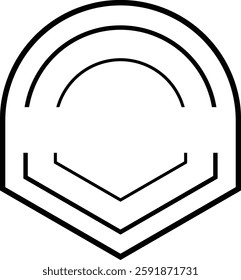 Logo silhouette vector style with white background