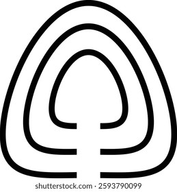 Logo silhouette vector style with white background