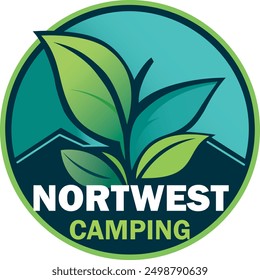 Logo simbolo vector Northwest Camping, nombre solo de referencia