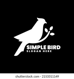 Logo Simple Bird Silhouette Style