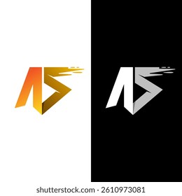 AS logo with simple design, logo of a company
