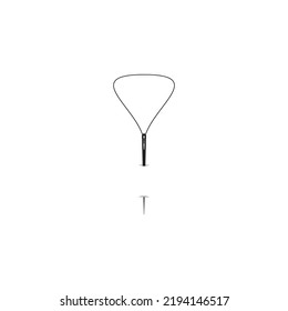 logo for a simple and flat tailor business