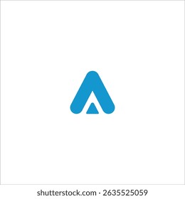 Logo Simple Initial Letter A Vector on White Background