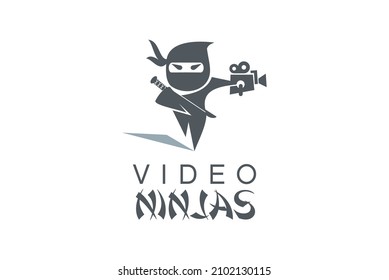 logo simple minimalist elegant ninjas japan video 