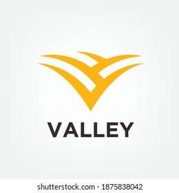 vista simple del valle minimalista