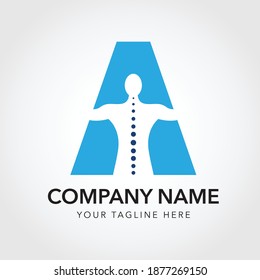 logo simple and modern chiropractic orthopedic