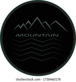 LOGO SIMPLE MODERN MOUNTAIN VEKTOR 