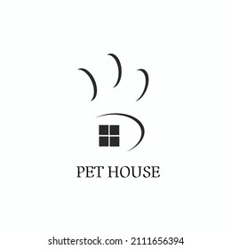 A logo for simple pet house
