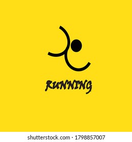logo for a simple and unique running race