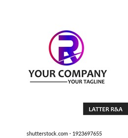 LOGO SIMPLE,LETRA R DE LOGOTIPO DE DISEÑO DE MONOGRAMAS Y A