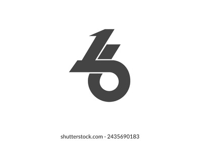 logo sixteen black high vector