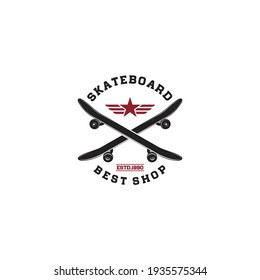 logotipo para skateboard sobre fondo blanco