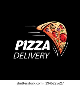 Logo Sketched Pizza Vector Illustration On Stock Vector (Royalty Free ...